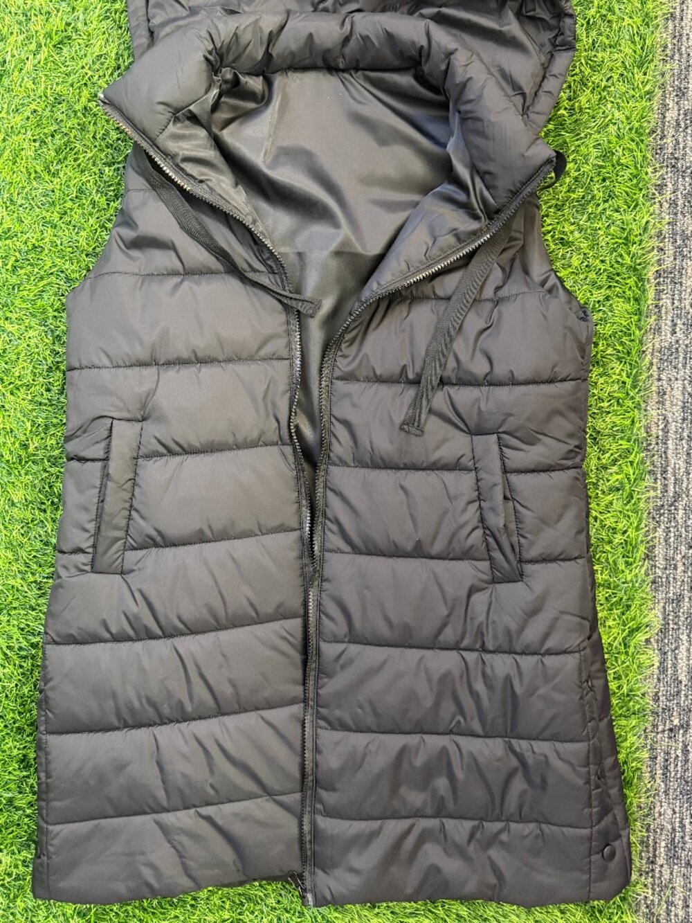 Mid Calf Length Puffer Vest